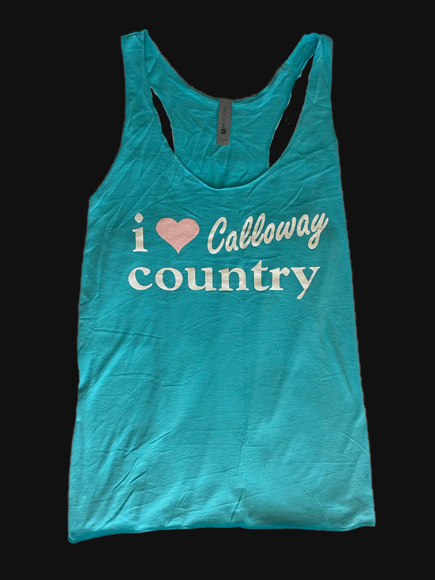 I Love Calloway Country Teal Tank Trey Calloway 